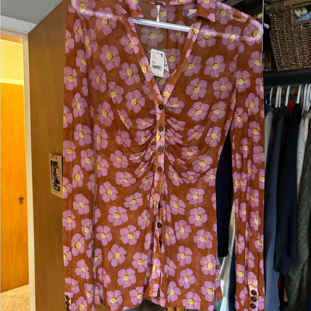 Free People Button-Up top, BNWT